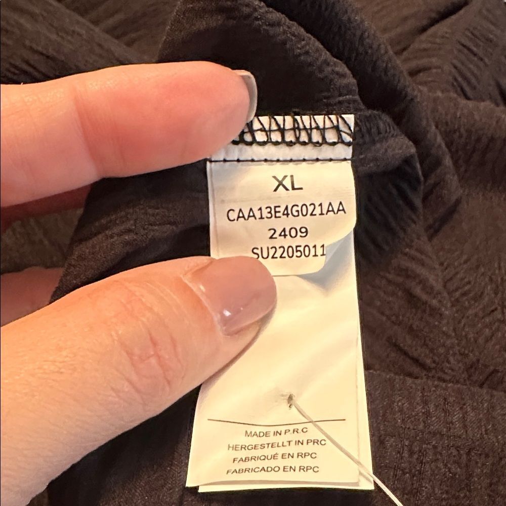 NWTβwomenβs Cupshe black jumpsuit XL - Picture 9 of 12